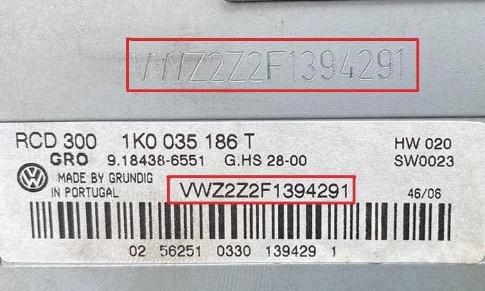 Vw radio serial number Volkswagen radio unlock